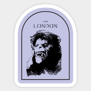 American werewolf in London tribute Sticker